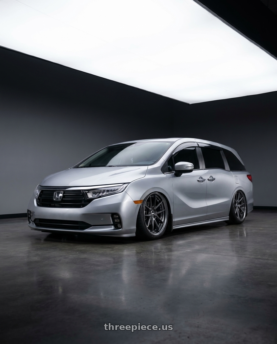 2024 Honda Odyssey with Ssr Reiner Type 10S 5x120 20X8.5 45 Normal Disk Prism Dark Gunmetal wheels
