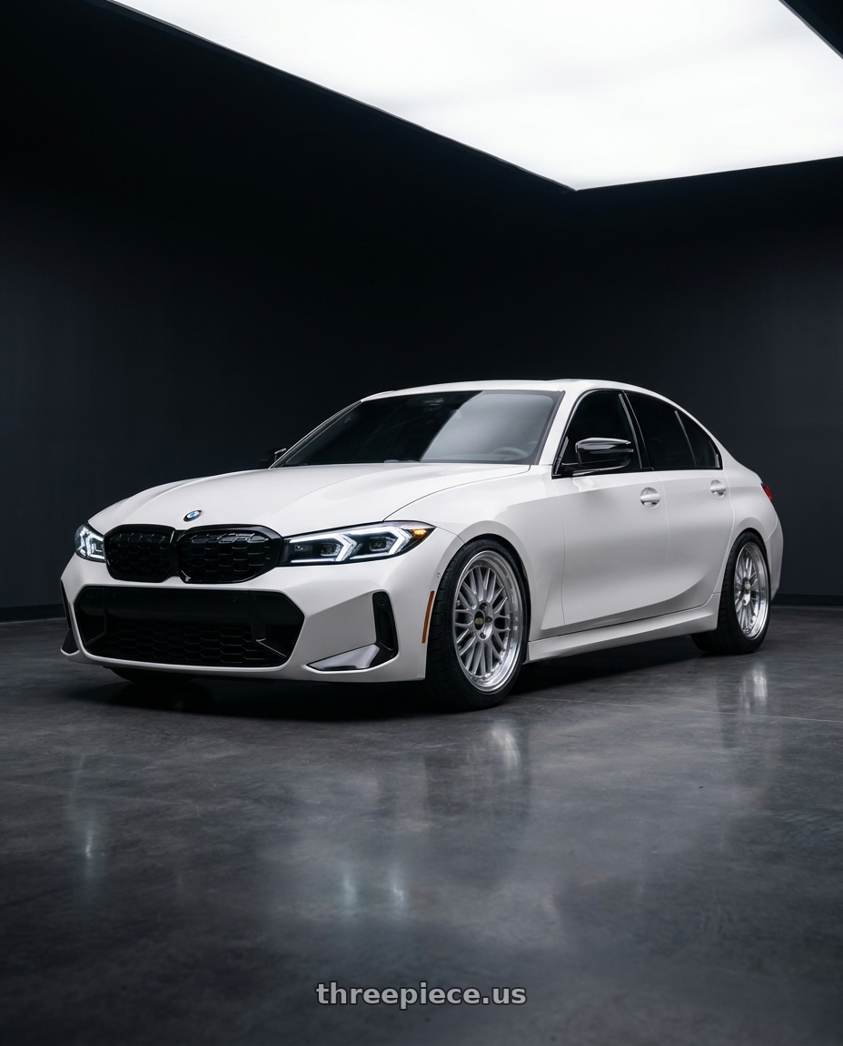 2023 BMW M340i with BBS LM 5x112 19x8.5+32 Diamond Silver wheels