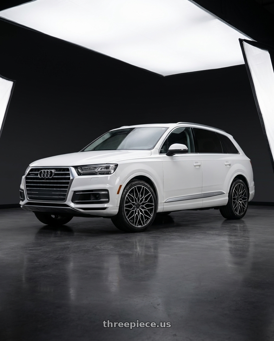 2019 audi q7 with Niche 1PC NC277 CALABRIA 5 5X112 22x10.5 +38 GLOSS BLACK MACHINED wheels