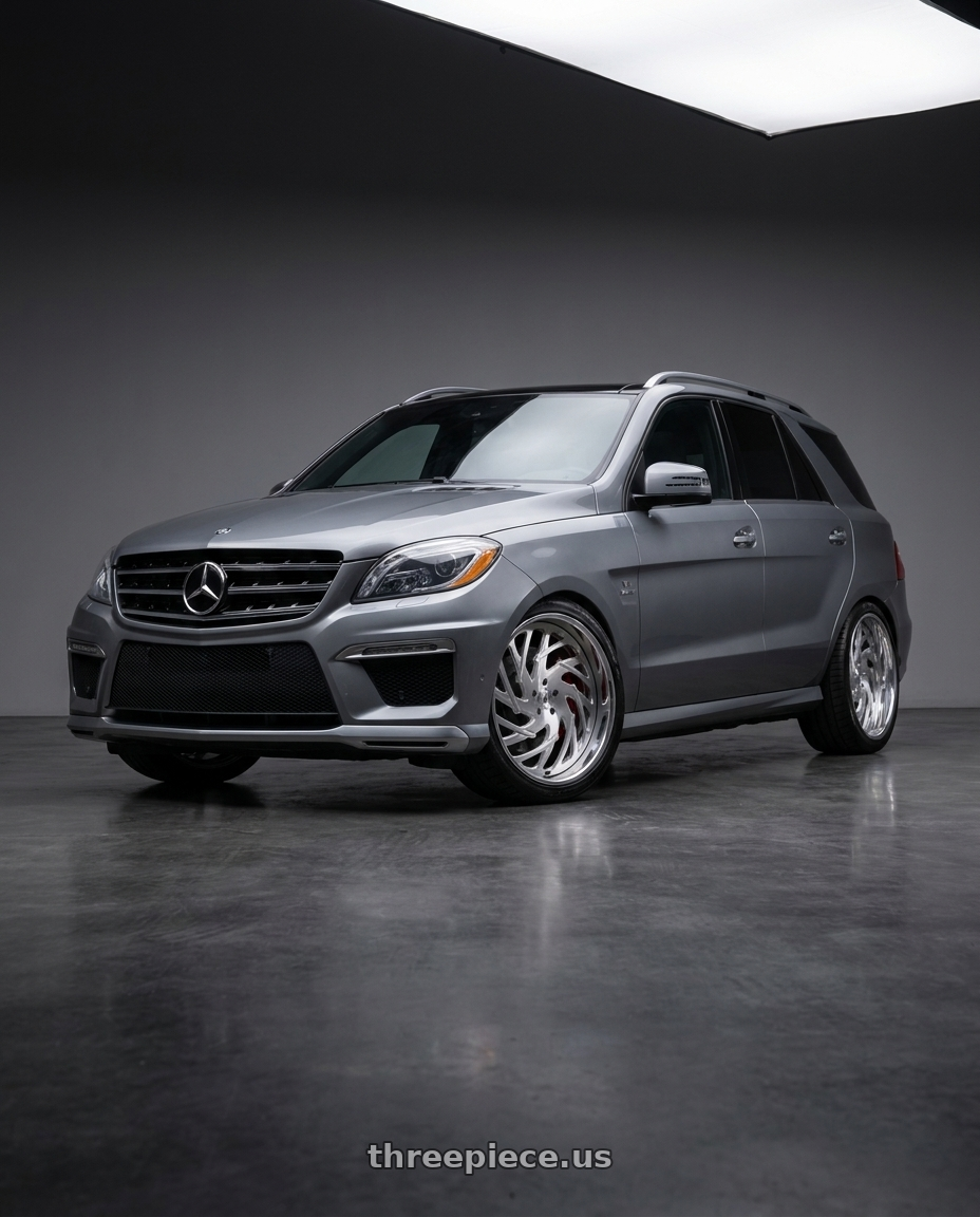 2012 Mercedes ML550 with Asanti Forged AF864 5X127 26X10 +5 BRUSHED wheels