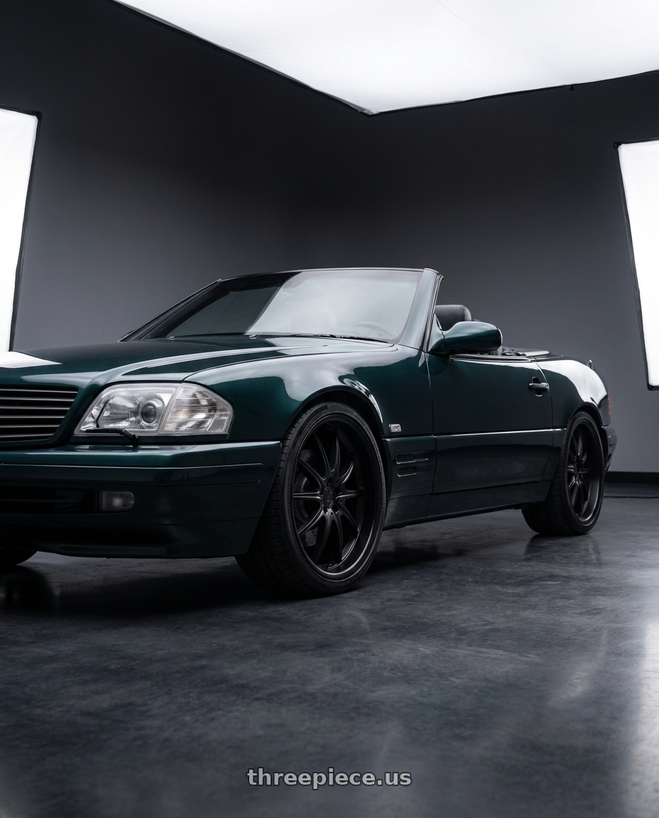 1999 Mercedes SL500 with Mandrus ARGENT 5X112 18X8.5 +22 MATTE BLACK wheels
