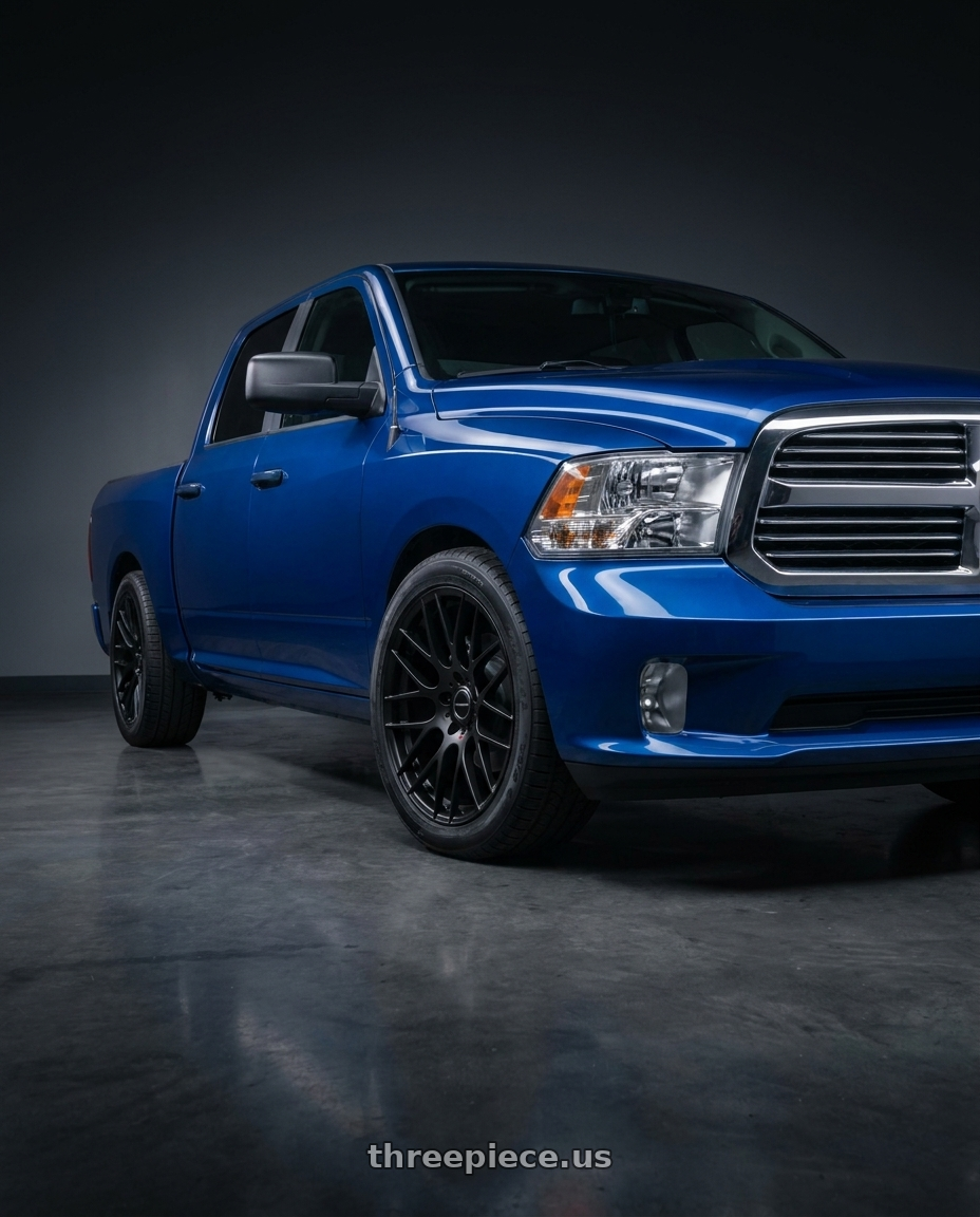 2016 Dodge Ram with Avant Garde Wheels M359 5X120 18x9.5 +33 Matte Black wheels
