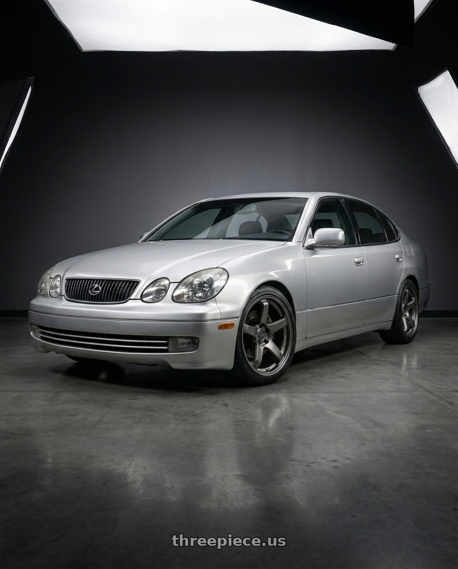 2001 Lexus Gs300 with Enkei PF05 5x114.3 18x9.5+38 Matte Gunmetal wheels