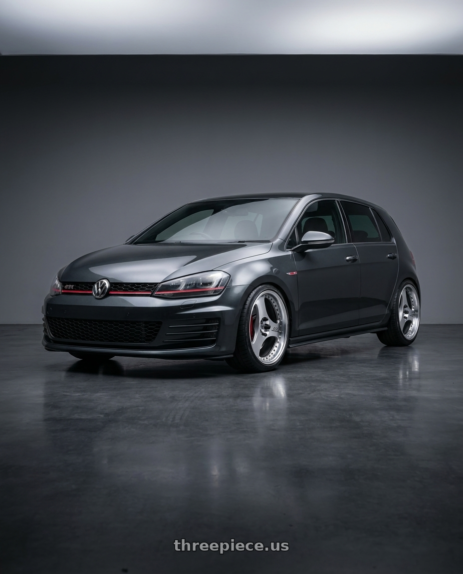 2015 vw golf mk7 gti with Advan Racing ONI2 PROGRESSIVE 5x112 20x9.5 +25 MACHINING & DIAMOND CUT wheels
