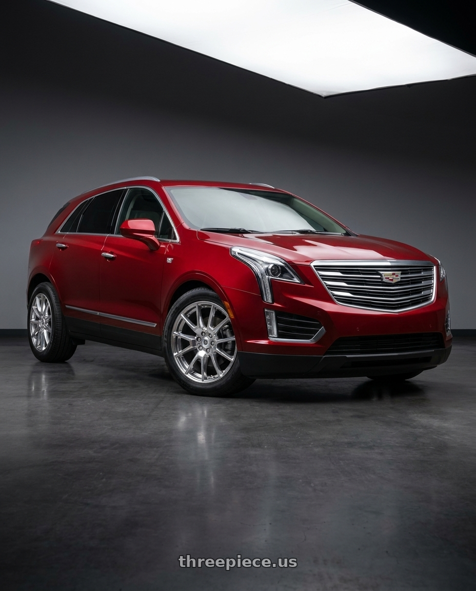 2017 CADILLAC XT5 with OE Wheels CA12 6x120 20x8+53 Polished wheels