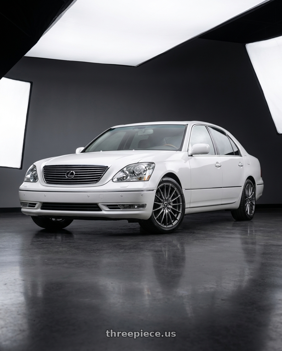2004 Lexus LS430 Base with Platinum 465G Reprisal 5x114.3 18x8 +40 Bright Graphite wheels
