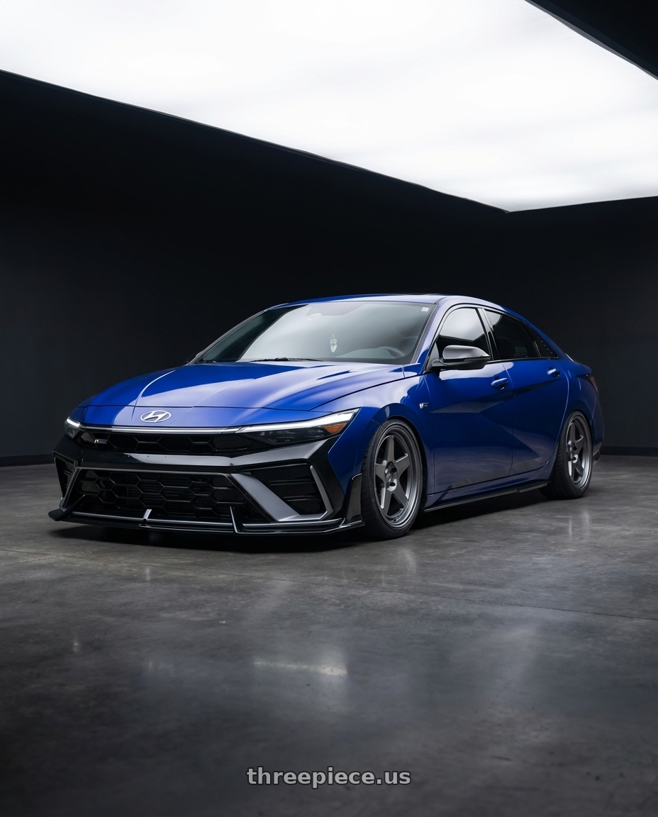 2025 Elantra N Line  with Kansei K12G KNP 5X100 17x9 35 Gunmetal wheels