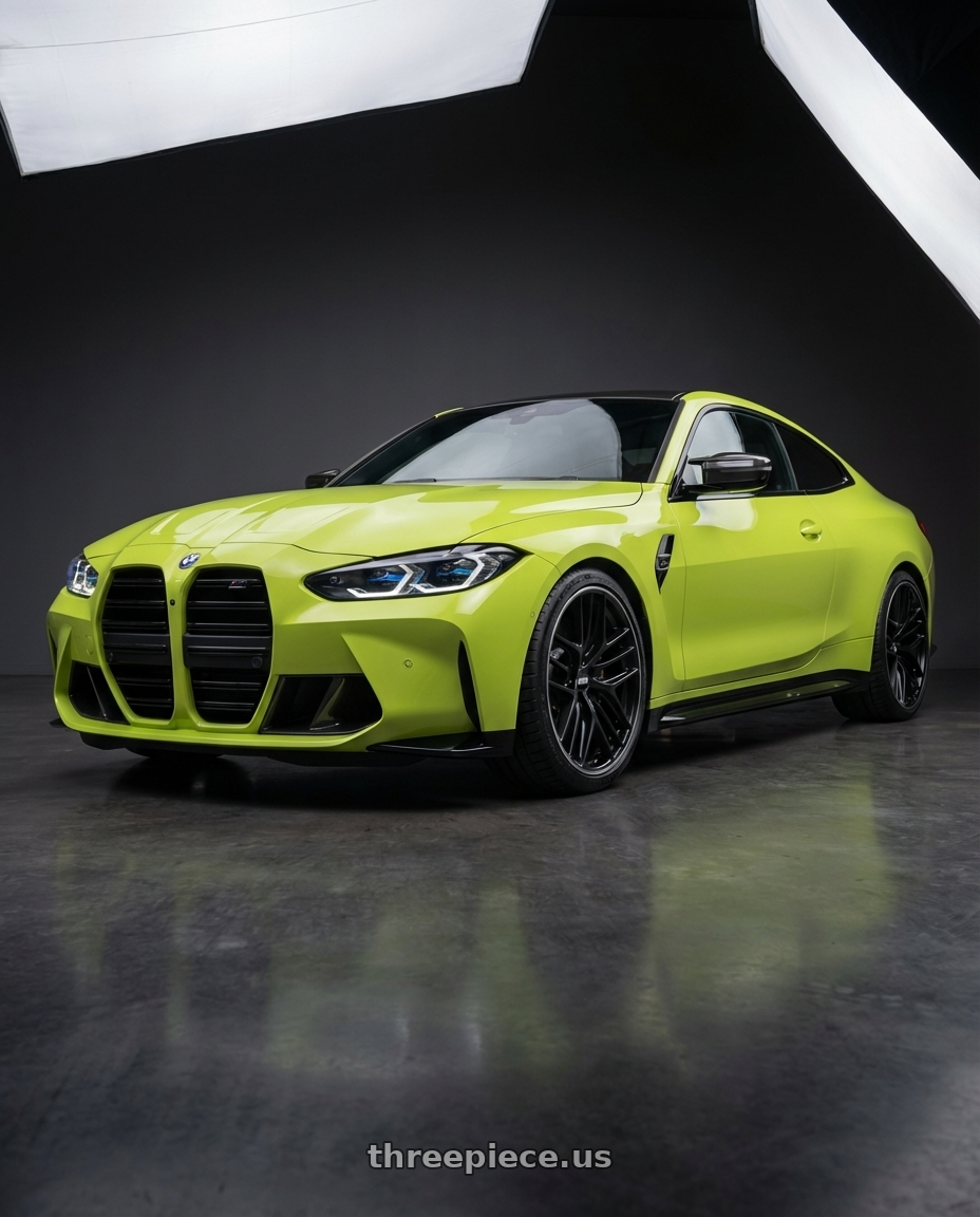 2024 BMW M4 G82 with BBS CC-R 5x112 19x8.0+27 Satin Black wheels