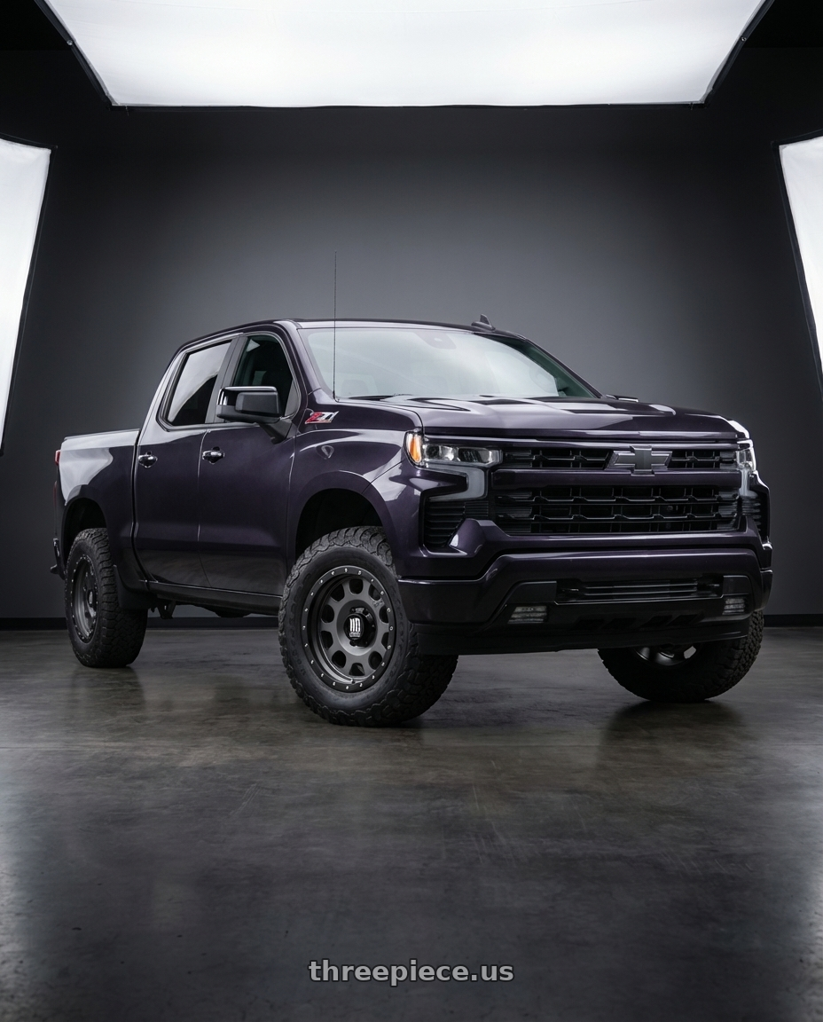 2023 Chevrolet Silverado 1500 with XD XD126 ENDURO PRO 6X139.7 20X10 -24 MATTE GRAY W BLACK REINFORCING RING wheels