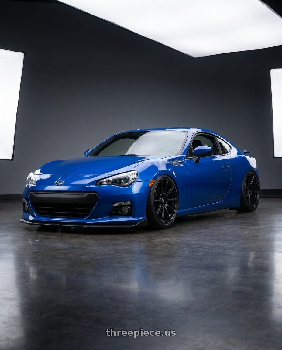 2017 Subaru BRZ with Konig Control 5x100/5x114.3 17x7+45 Matte Black wheels