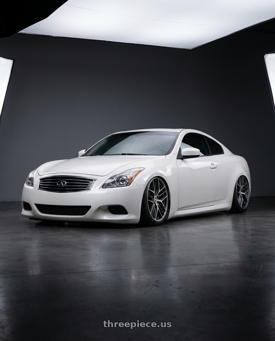 2014 Infiniti G37 Coupe with BBS CC-R 5x114.3 19x8.5+30 Graphite w/ Diamond Cut Face wheels