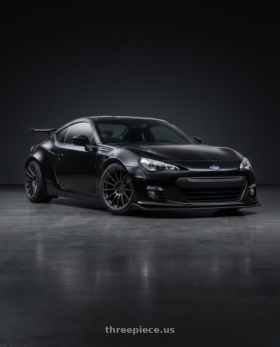 2013 Subaru brz with Enkei RS05-RR 5x100 18x9.5+43 Matte Gunmetal wheels