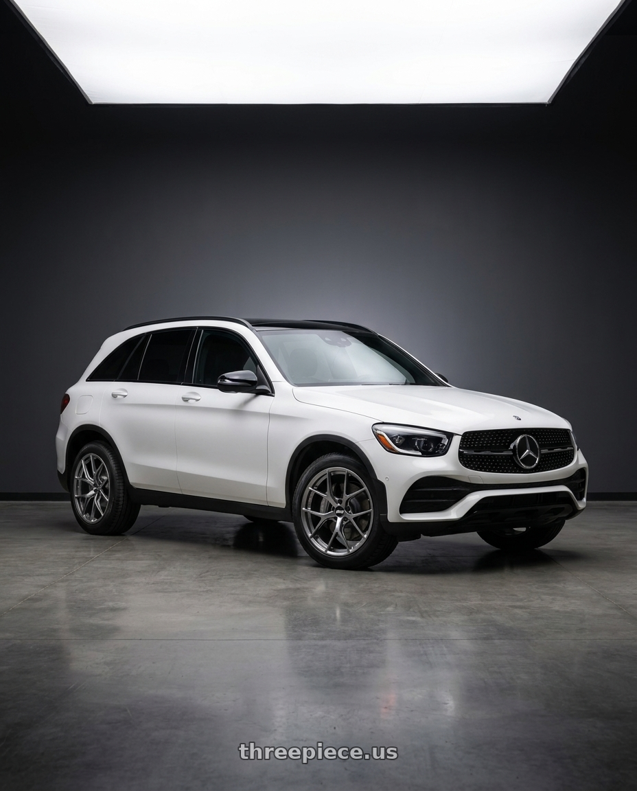 2022 Mercedes Glc300 with BBS FI-R 5x120 20x10.5+35 Gloss Platinum wheels