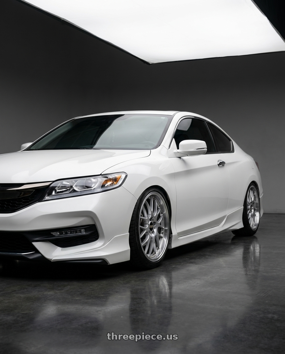 2016 Honda accord with BBS RS-GT 5x120 20x8.5+15 Diamond Silver wheels
