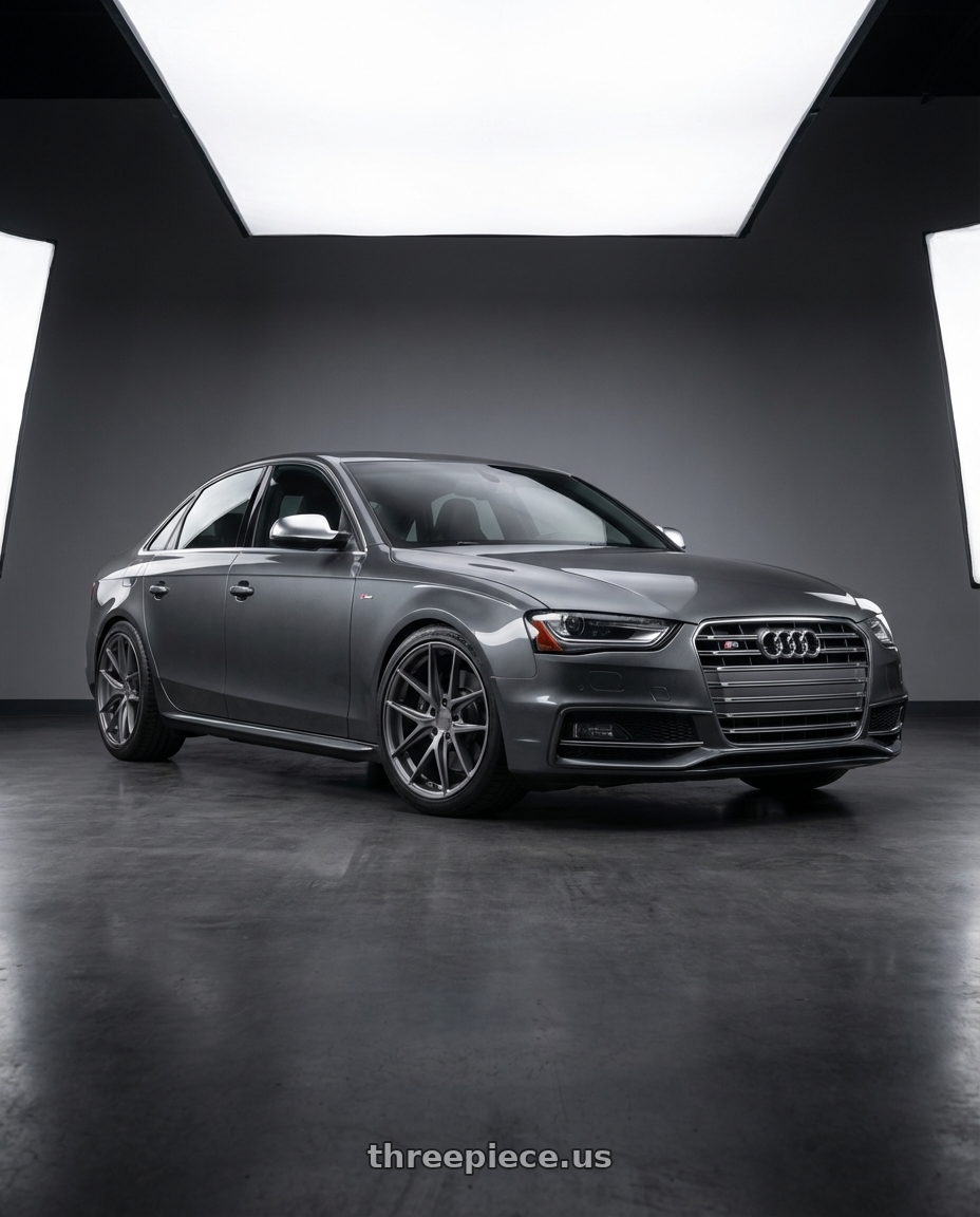 2015 Audi S4 B8.5 with Niche 1PC M116 MISANO 5X112 19X9.5 +50 MATTE GUN METAL wheels