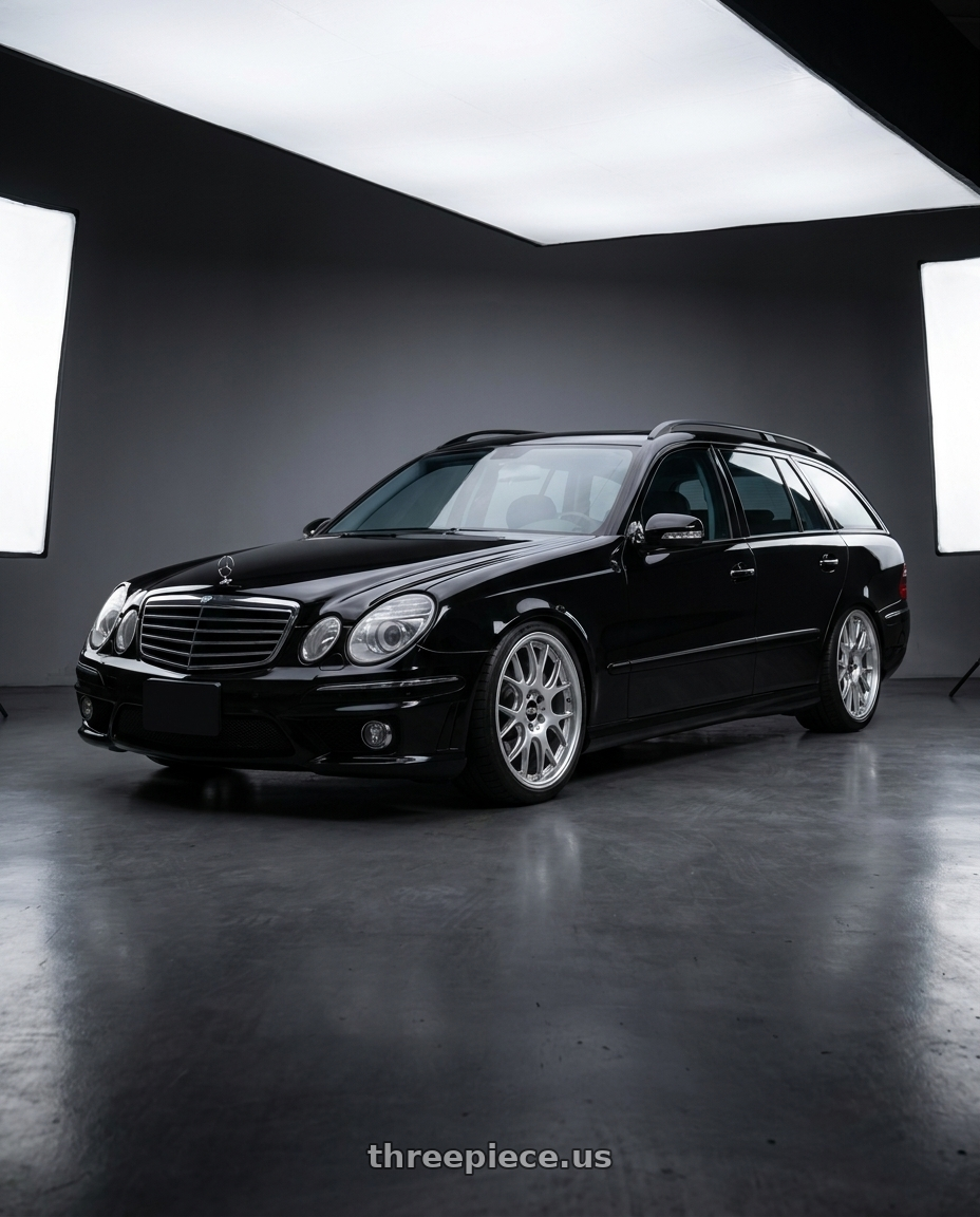 2004 s211 E320 with BBS LM-R 5x112 19x9.5+38 Diamond Silver wheels
