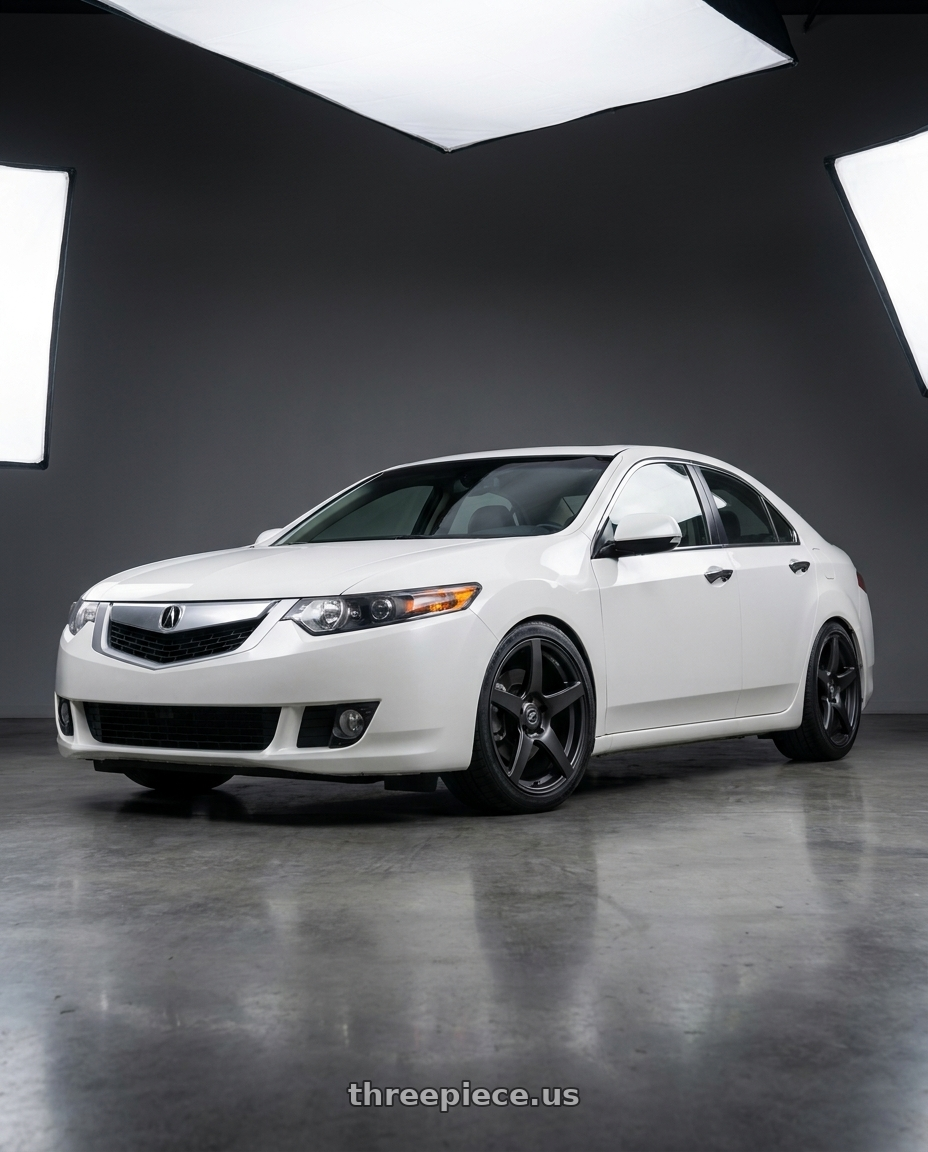 2013 Acura TSX with Forgestar CF5 5x114.3 18x9 +35 Satin Black wheels
