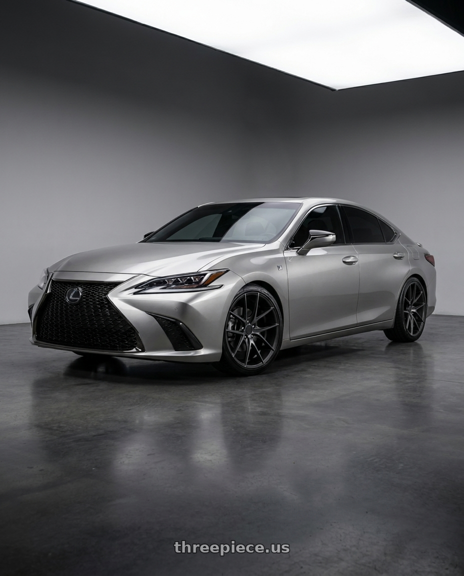 2020 Lexus es350 fsport with Niche 1PC M130 TARGA 5X114.3 20X8.5 +42 MATTE BLACK DOUBLE DARK TINT wheels