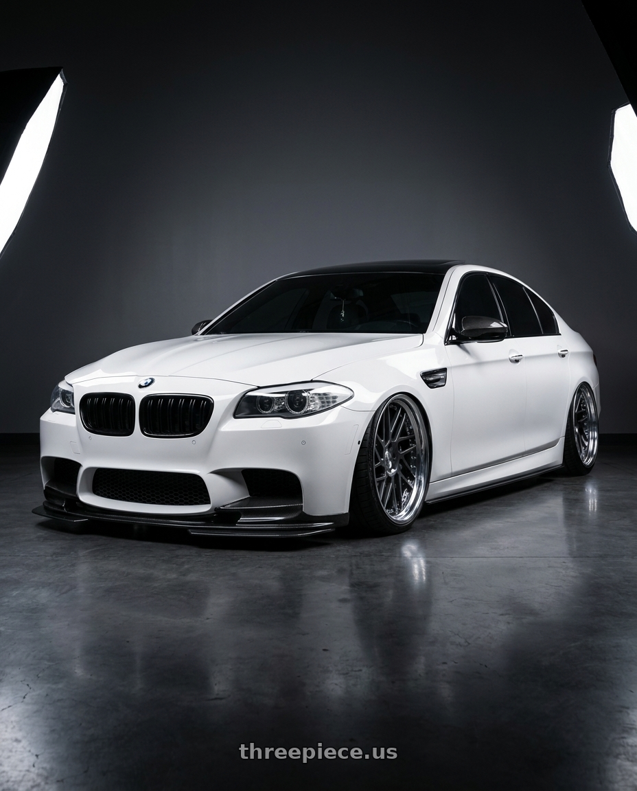 2012 BMW 550i with Leon Hardiritt Geist 21x10.0+42 Super Low Disk wheels
