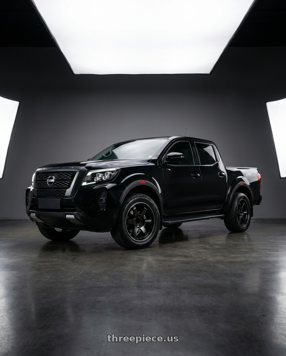 2022 Nissan Navara with Volk Racing TE37 ULTRA LARGE PCD 6x139.7 20x9.5+0 Gloss Black wheels