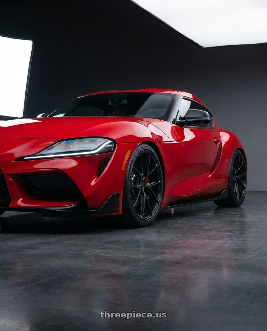 2023 Toyota GR Supra with Niche 1PC M117 MISANO 5X112 19X8.5 +34 MATTE BLACK wheels