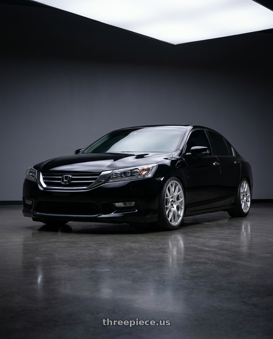 2014 HONDA CR2 ACCORD 3.5 V6 , DUAL-SIDED SINGLE-OUTLET ALUMINUM ALLOY EXHAUST PIPE, ADVANCED FOUR-MATRIX HEADLIGHTS ,THE ENTIRE CAR APPEARED IN THE PICTURE. with BBS CH-R 5x114.3 20x8.5 +38 Brilliant Silver Polished Rim Protector wheels