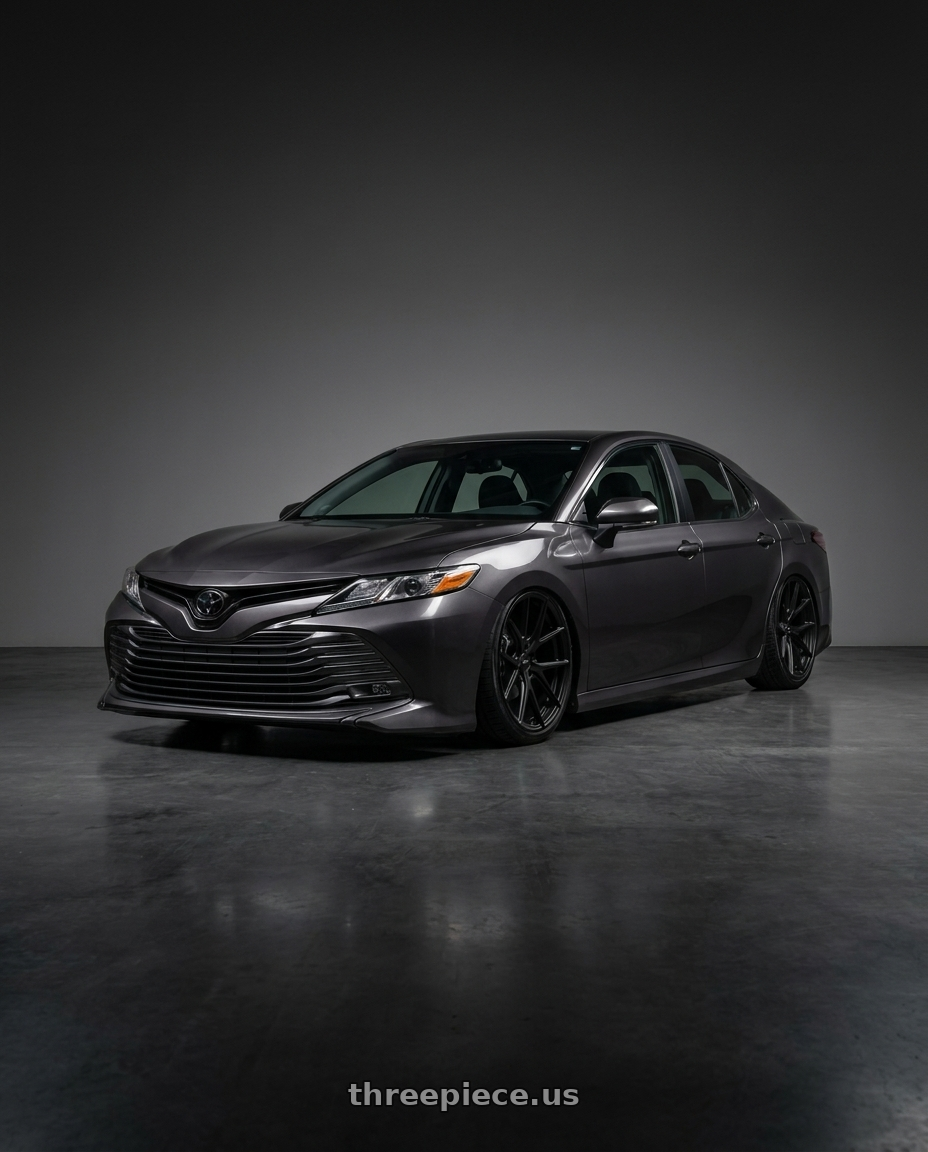 2021 Toyota camry with Bravado 08B Tribute 5X115 20x9.5 +18 Matte Black wheels