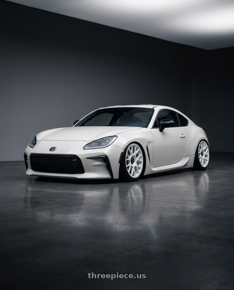 2016 Scion FR-S with fifteen52 APEX 5x100 / 5x114.3 18x8.5 +35 RALLY WHITE (GLOSS WHITE) wheels