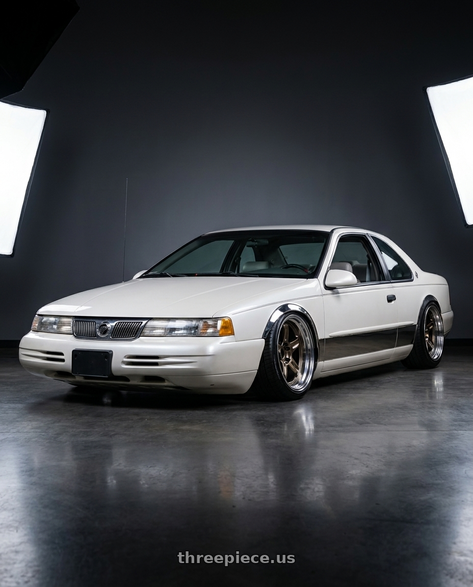 1997 Mercury Cougar XR7 with Volk Racing 21C SPEC-SR 5x114.3 18x10.5 +15 SHINING BRONZE METAL / RIM DC wheels