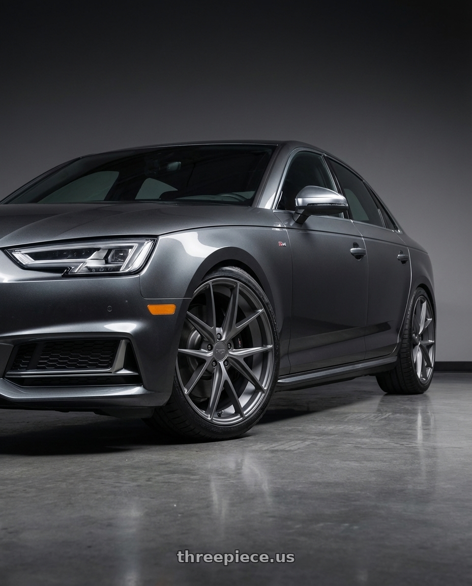 2023 Audi S4 B9 with Niche 1PC M116 MISANO 5X112 19X8.5 +25 MATTE GUN METAL wheels