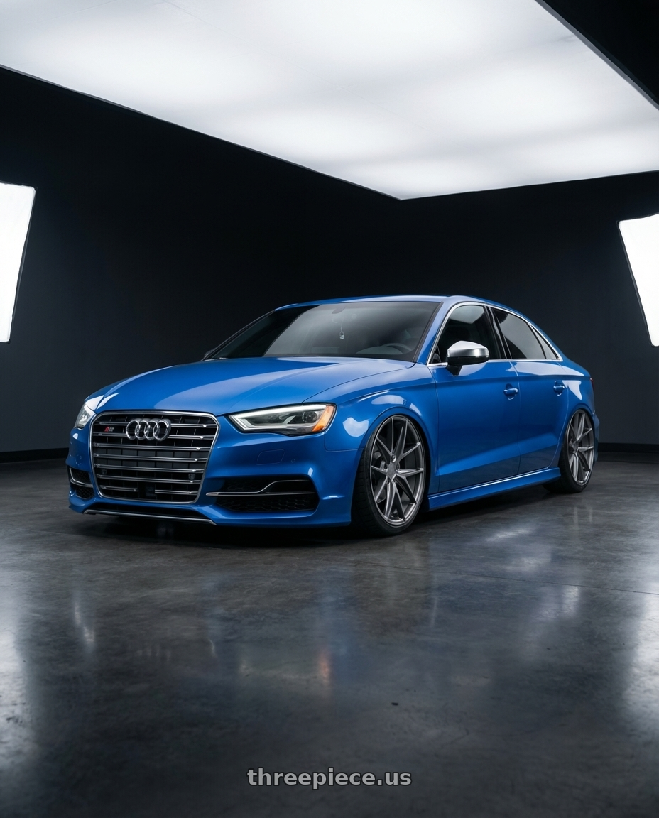 2019 Audi S3 8V with Niche 1PC M116 MISANO 5X112 19X9.5 +35 MATTE GUN METAL wheels