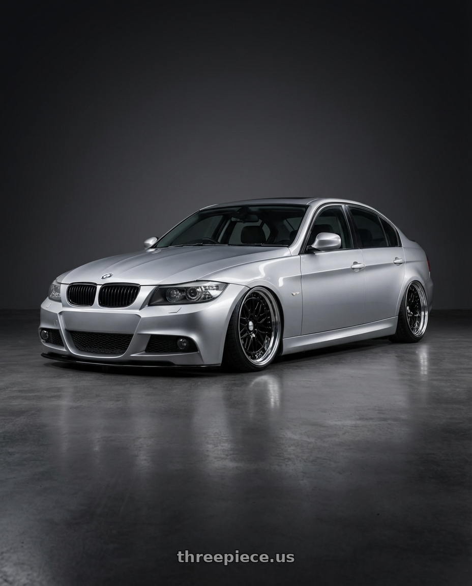 2010 bmw 320d with Work Gran Seeker Dmx 5x100 20x7.5+25 A Disk Black wheels