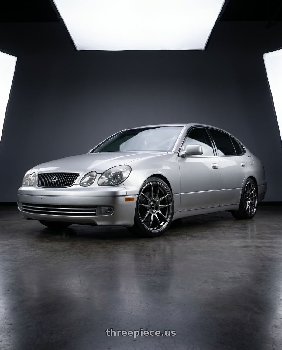 2001 Lexus gs300 with Vors TR4 5x114.3 19x9.5  +35 Hyper Black wheels