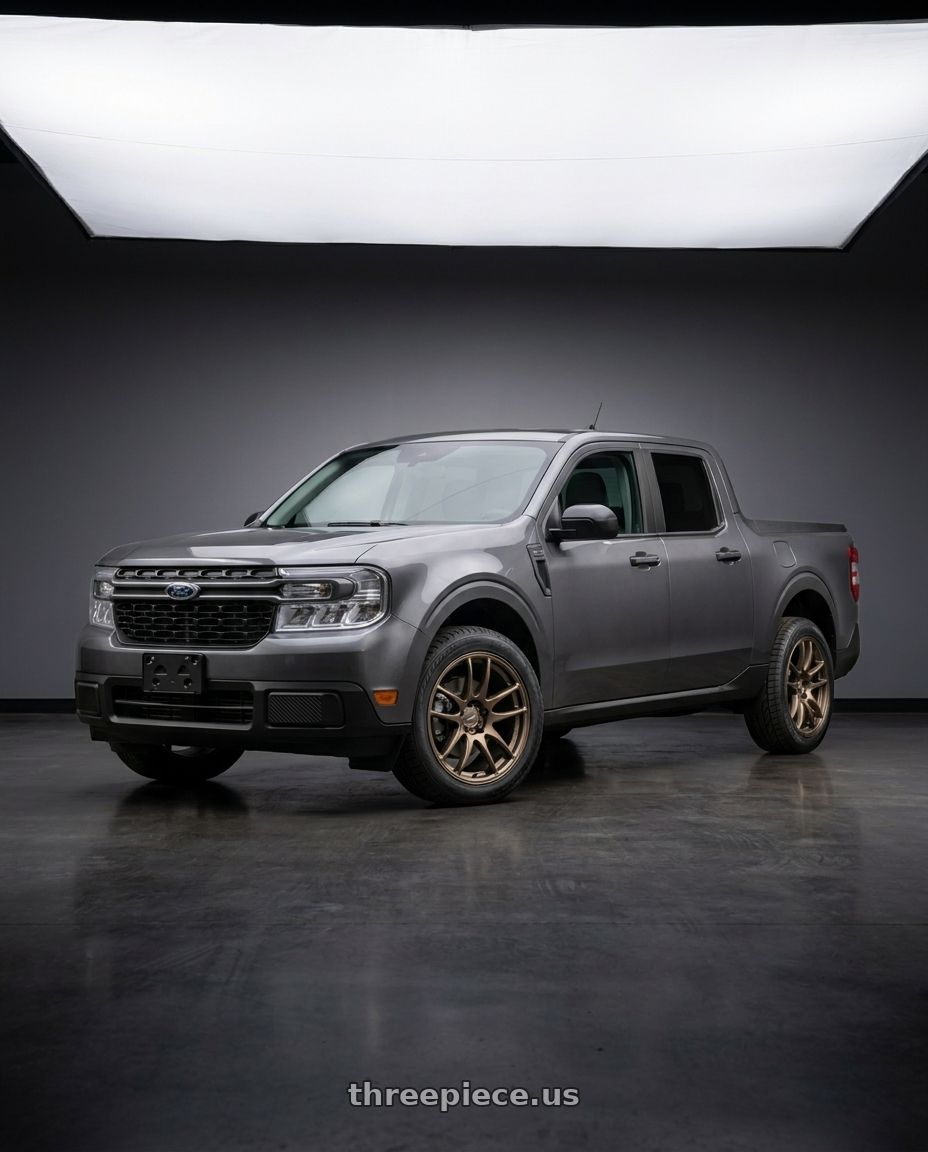 2024 Ford Maverick  with Work Emotion Cr Kiwami 5x108 17x8 +35 Matte Bronze wheels