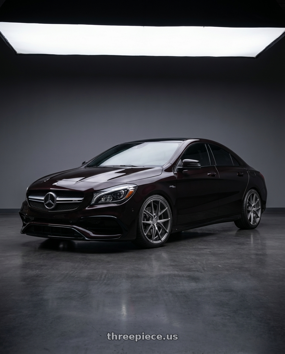 2018 Mercedes-Benz CLA C117 with Niche 1PC M116 MISANO 5X112 19X9.5 +35 MATTE GUN METAL wheels