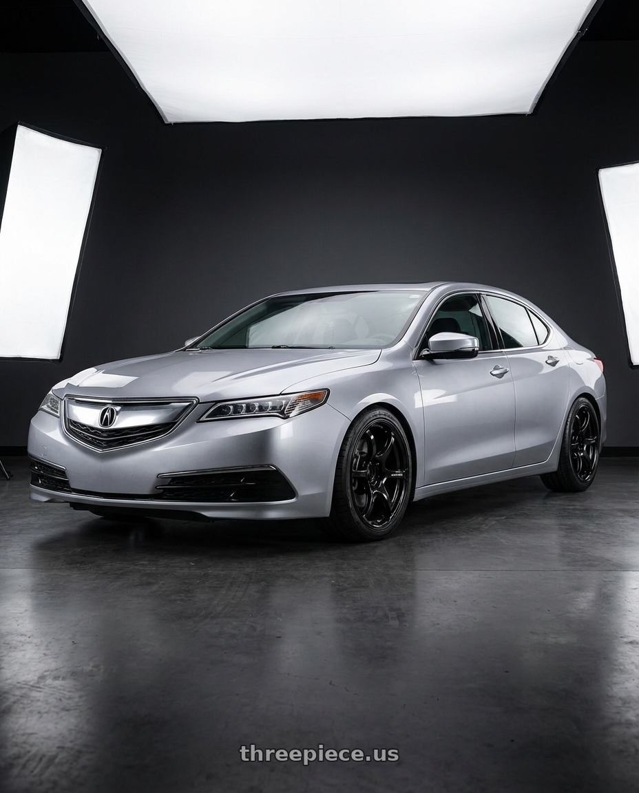 2019 Acura TLX with Advan RGIII 5x114.3 19x8.5+45 Gloss Black wheels