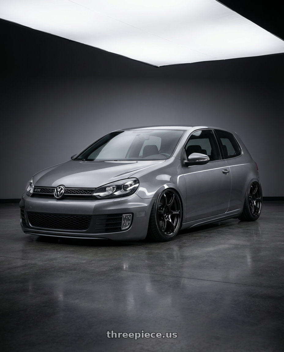2013 Volkswagen GTI MK6 with Advan RGIII 5x112 18x8+50 Gloss Black wheels