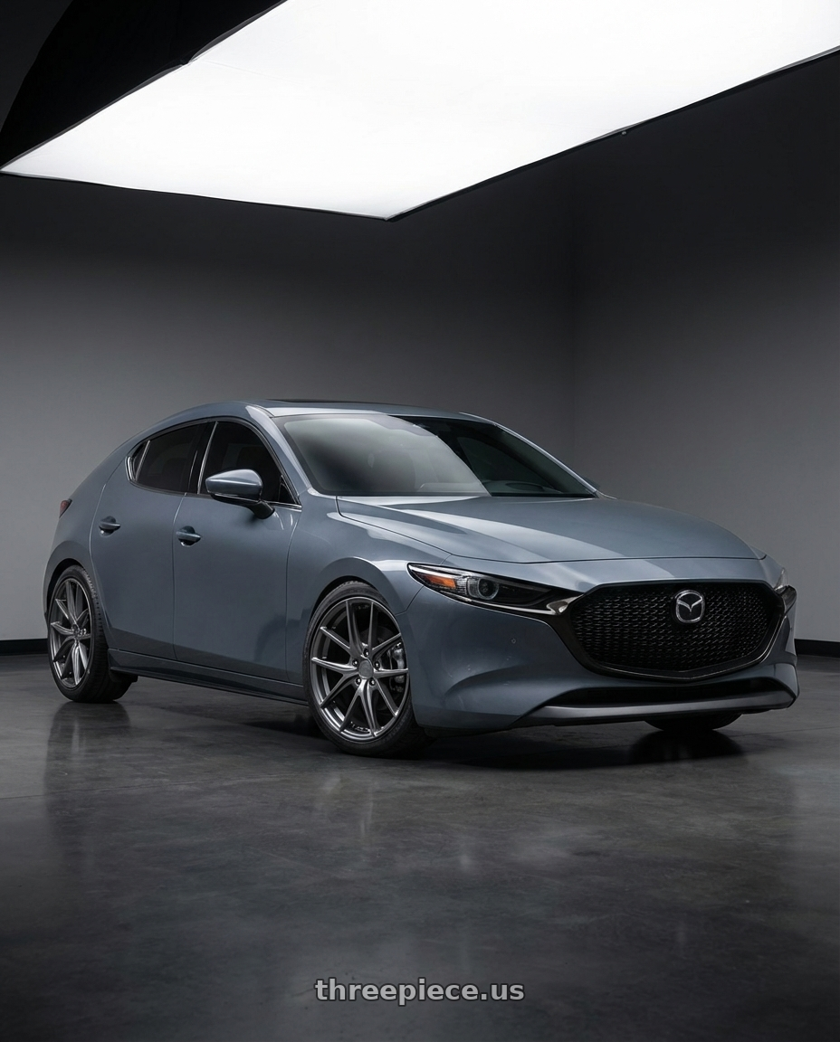 2023 Mazda Mazda3 Turbo with Niche 1PC M116 MISANO 5X114.3 18X8 +40 MATTE GUN METAL wheels