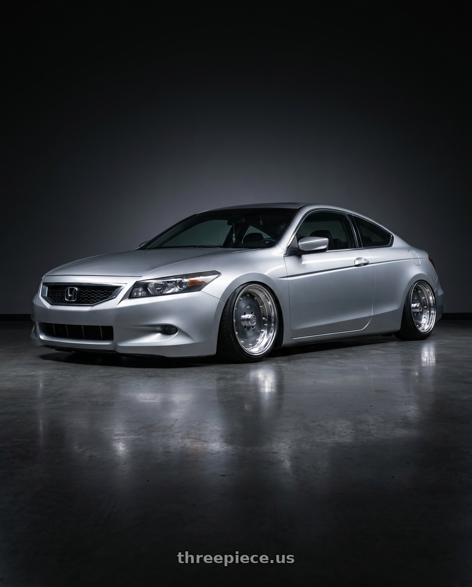 2008 Honda accord Coupe SilverMoon with Speed Star Mk-I 4x114.3 15X8+-1  Polished wheels