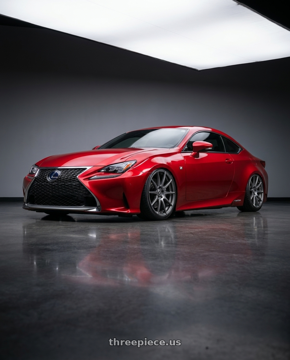 2018 Lexus RC F with Forgestar CF10 5x114.3 19x9 +35 Gloss Anthracite wheels
