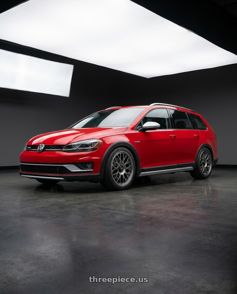 2019 VW all with Konig MRK1 5X112 18x8.5+42 Hyper Carbon - Gloss Black Gear Cap/Logo/Cover Plate wheels