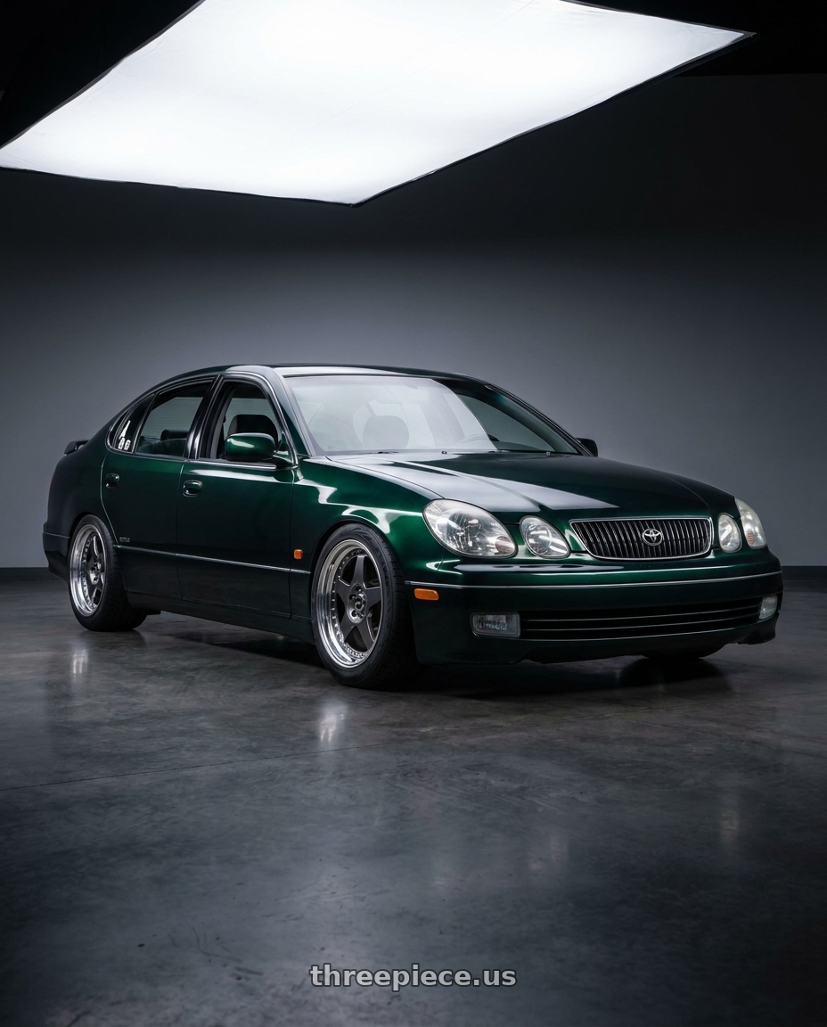 1998 toyota aristo with SSR Professor SP6 5x100 18X8.5+35 MD Disk Prism Dark Gunmetal wheels
