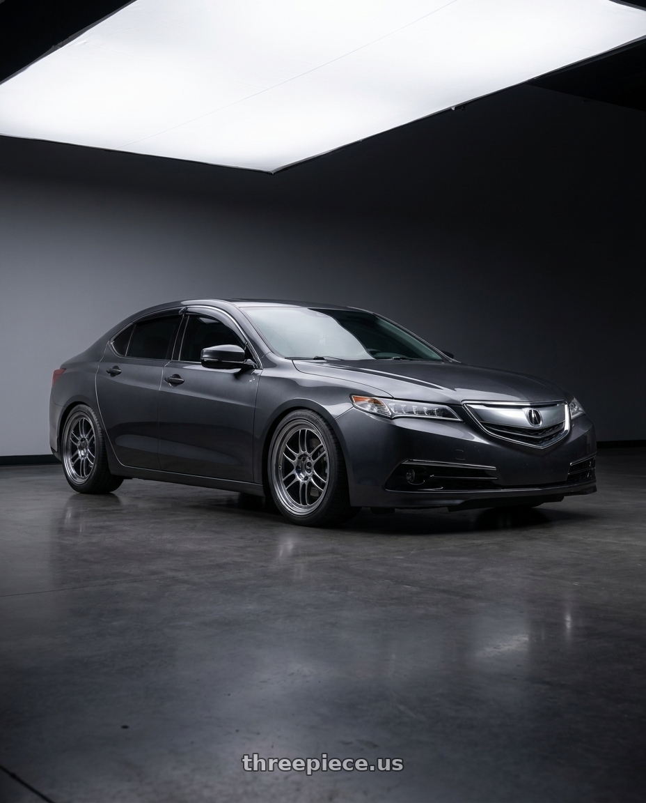 2016 Acura TLX V6 Charcoal with Enkei RPF1 5x114.3 17x8+45 SBC wheels
