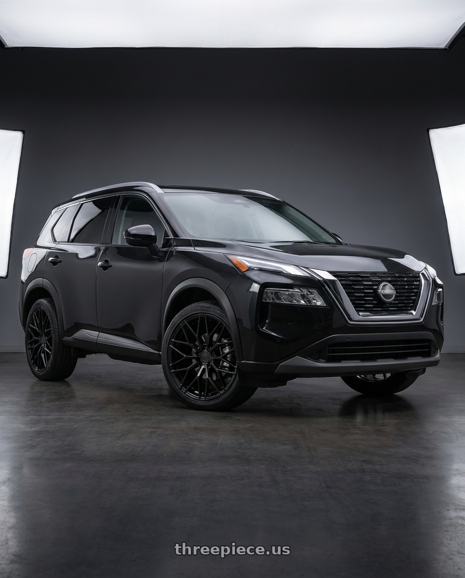Nissan Rogue 2026 with Avant Garde Wheels M520R 5X114.3 19x8.5 +35 Gloss Black wheels