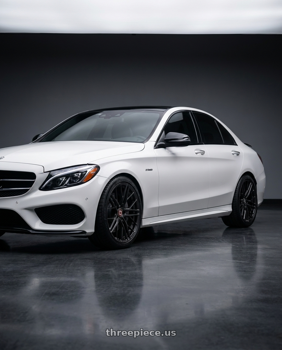 2016 c300 amg with Avant Garde Wheels F53R BLANK 19x8.5 +BLANK Dark Graphite Metallic wheels