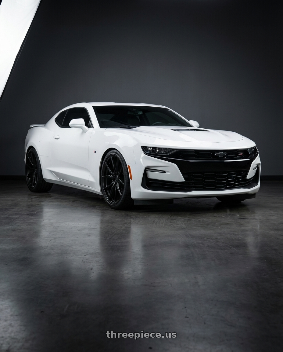 2022 Chevrolet Camaro with Aodhan AFF1 5x120 20x10.5+35 Matte Black wheels