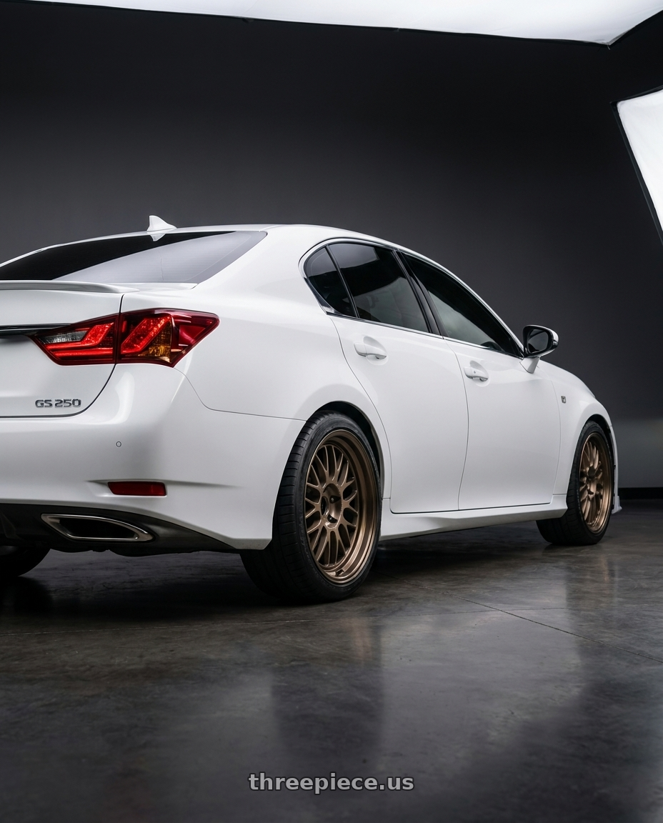 2015 Lexus Gsf with Volk Racing 21a Spec Sr 5x120 18x95 22 Shining Bronze Metal Rim Dc 18x95 Et22 wheels