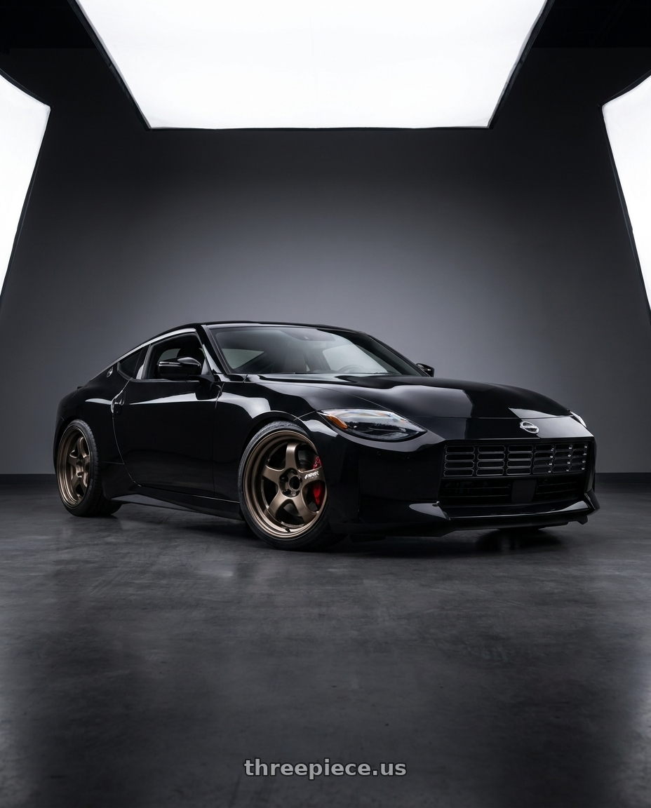 2025 Nissan Z with Work Meister S1R 5x114.3 18x9+22 R Disk Ashdot Titanium wheels