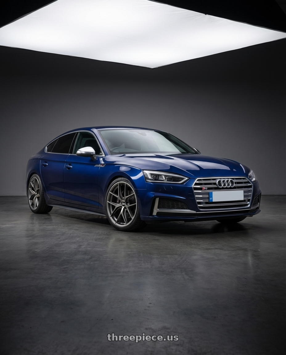 2014 Audi S5 B8 with BBS CC-R 5x112 19x8.5+40 Satin Platinum wheels