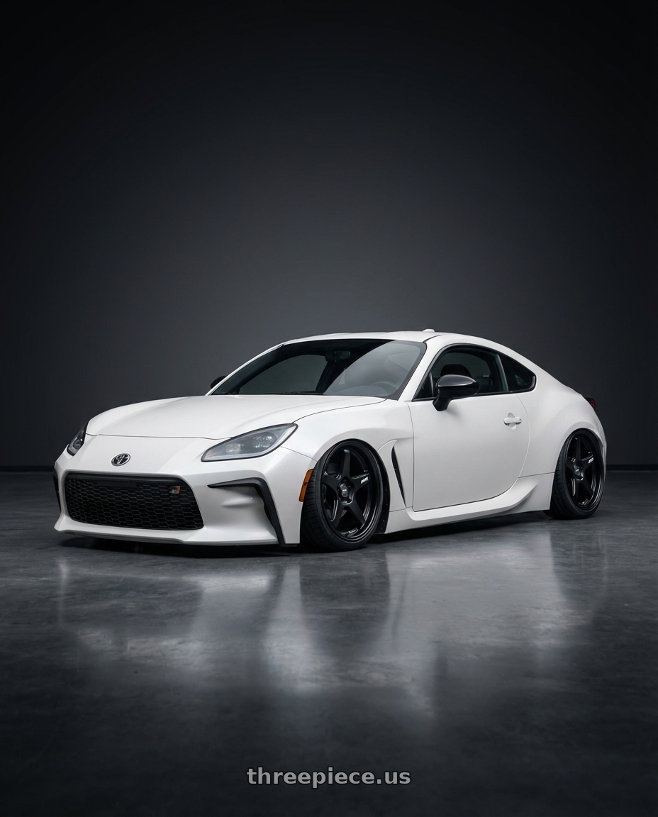 2016 Scion FR-S with ESR Wheels APEX SERIES AP5 5x100 18x9.5 +35 Matte Black wheels